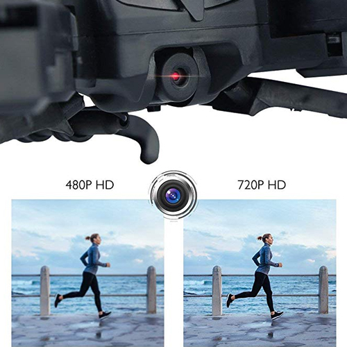 Drone with Camera 720P FPV Drones Live Video 6-Axis Gyro 2.4GHz Altitude Hold Foldable Arms RC Drones for Kids Beginners Adults - (New Version Control