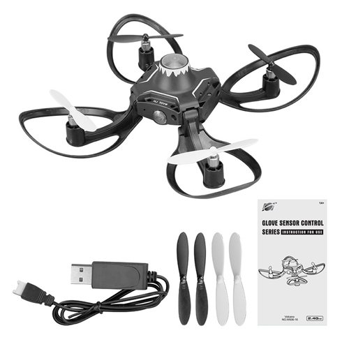 New Original W606-16 Valcano Gloves Control Interactive Mini Drone Quadcopter Wifi FPV 480P Camera RC Helicopter Quadcopter